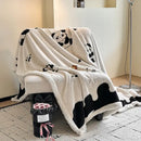 GobekUsa Double-Layer Jacquard Lamb Wool Blanket - Cozy Sofa Throw for Winter Home Comfort