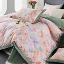 GobekUsa Egyptian Cotton Bedding Set Queen King Ru Double Size Print Bed Linens