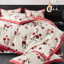 GobekUsa Egyptian Cotton Bedding Set Queen King Ru Double Size Print Bed Linens