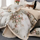 GobekUsa Egyptian Cotton Bedding Set Queen King Ru Double Size Print Bed Linens