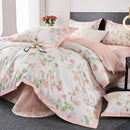 GobekUsa Egyptian Cotton Bedding Set Queen King Ru Double Size Print Bed Linens
