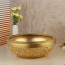 GobekUsa Golden Ceramic Washbasin and Brass Mixer Faucet Set
