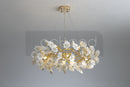 GobekUsa Floral French White Ceramic Chandelier - Romantic Home Décor