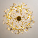 GobekUsa Floral French White Ceramic Chandelier - Romantic Home Décor