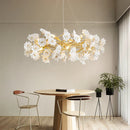 GobekUsa Floral French White Ceramic Chandelier - Romantic Home Décor