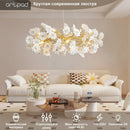 GobekUsa Floral French White Ceramic Chandelier - Romantic Home Décor