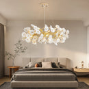 GobekUsa Floral French White Ceramic Chandelier - Romantic Home Décor