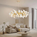 GobekUsa Floral French White Ceramic Chandelier - Romantic Home Décor