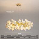 GobekUsa Floral French White Ceramic Chandelier - Romantic Home Décor