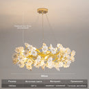 GobekUsa Floral French White Ceramic Chandelier - Romantic Home Décor