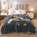 GobekUsa Cozy Flocked Raschel Blanket | Soft & Warm Double-Sided Winter Bedding