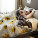 GobekUsa Cozy Flocked Raschel Blanket | Soft & Warm Double-Sided Winter Bedding