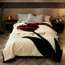 GobekUsa Cozy Flocked Raschel Blanket | Soft & Warm Double-Sided Winter Bedding