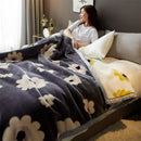 GobekUsa Cozy Flocked Raschel Blanket | Soft & Warm Double-Sided Winter Bedding