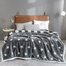 GobekUsa Cozy Flocked Raschel Blanket | Soft & Warm Double-Sided Winter Bedding