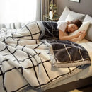 GobekUsa Cozy Flocked Raschel Blanket | Soft & Warm Double-Sided Winter Bedding