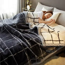 GobekUsa Cozy Flocked Raschel Blanket | Soft & Warm Double-Sided Winter Bedding