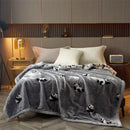 GobekUsa Cozy Flocked Raschel Blanket | Soft & Warm Double-Sided Winter Bedding