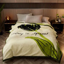 GobekUsa Cozy Flocked Raschel Blanket | Soft & Warm Double-Sided Winter Bedding