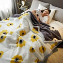 GobekUsa Cozy Flocked Raschel Blanket | Soft & Warm Double-Sided Winter Bedding