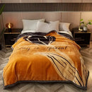 GobekUsa Cozy Flocked Raschel Blanket | Soft & Warm Double-Sided Winter Bedding