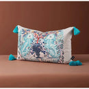 GobekUsa Handmade Lumbar Pillow Case Lion Dog Floral Decorative Cover