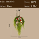 GobekUsa Green Plant Lighting Chandelier for Dining, Kitchen, Living Room
