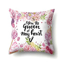 Floral green tropical leaves pillow cover bedroom seasonal decor by Decorbites