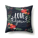 Floral green tropical leaves pillow cover bedroom seasonal decor by Decorbites