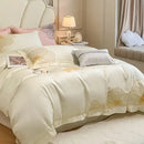 GobekUsa Embroidered Egyptian Cotton Bedding Set for King Queen RU Bed Linens