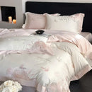 GobekUsa 1000TC Egyptian Cotton Butterfly Flowers Embroidery Bedding Set
