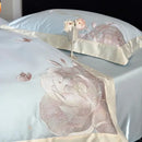 GobekUsa 1000TC Egyptian Cotton Butterfly Flowers Embroidery Bedding Set