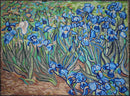 Mosaic Artwork Reproduction - Irises | Luxury Handcrafted Mosaic