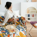 GobekUsa Cotton Summer Throw Blanket – Breathable & Soft Nordic Quilt