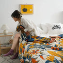 GobekUsa Cotton Summer Throw Blanket – Breathable & Soft Nordic Quilt