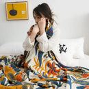 GobekUsa Cotton Summer Throw Blanket – Breathable & Soft Nordic Quilt