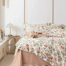 GobekUsa 100s Egyptian Cotton Bedding Set: Queen King RU Print Sheet Pillowcase Quilt Cover
