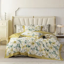 GobekUsa 100s Egyptian Cotton Bedding Set: Queen King RU Print Sheet Pillowcase Quilt Cover