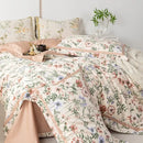 GobekUsa 100s Egyptian Cotton Bedding Set: Queen King RU Print Sheet Pillowcase Quilt Cover