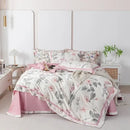 GobekUsa 100s Egyptian Cotton Bedding Set: Queen King RU Print Sheet Pillowcase Quilt Cover