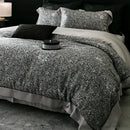 GobekUsa Flowers Plant Print Bedding Set: Luxe Lyocell Cotton Soft Silky Cool Duvet Cover Set