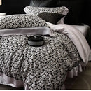 GobekUsa Flowers Plant Print Bedding Set: Luxe Lyocell Cotton Soft Silky Cool Duvet Cover Set