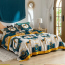 GobekUsa Cotton Gauze Towel Blanket - Double Sided Yarn-Dyed Jacquard for Adult and Children