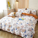 GobekUsa 4-Piece Flower Print Bedding Set