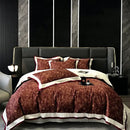 GobekUsa 100S Egyptian Cotton Print Bedding Set for Queen King Ru Size