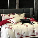 GobekUsa 100S Egyptian Cotton Print Bedding Set for Queen King Ru Size
