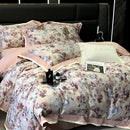 GobekUsa 100S Egyptian Cotton Print Bedding Set for Queen King Ru Size