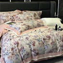 GobekUsa 100S Egyptian Cotton Print Bedding Set for Queen King Ru Size