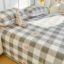 GobekUsa Cartoon Small Fresh Washed Cotton Bed Sheets Bedspread