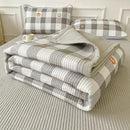 GobekUsa Cartoon Small Fresh Washed Cotton Bed Sheets Bedspread